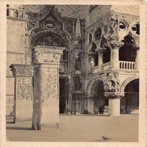 A654 Italien 1931 Venezia Venedig Palazzo Ducale verso Porta della Carta Postkarte