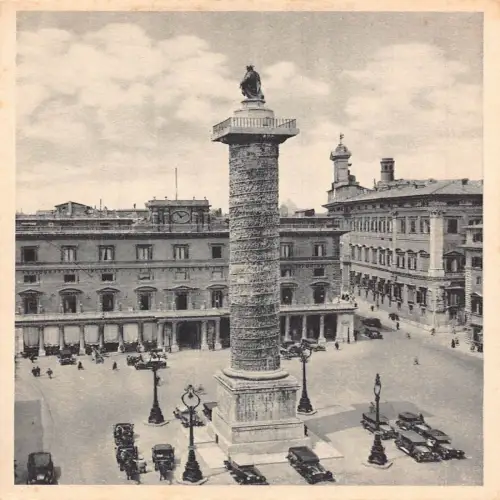 A654 Italien Rom Roma Piazza Colonna Vintage Postkarte