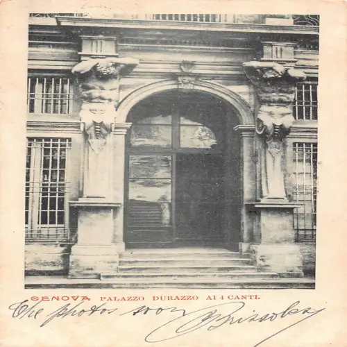 A655 Italien Genua Genua 1901 Palazzo Durazzo ai 4 Canti Postkarte