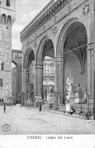 A655 Italien Firenze Florenz Loggia dei Lanzi Vintage Postkarte