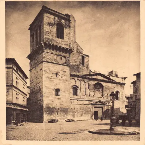 A656 Frankreich Nîmes Gard Kathedrale Vintage Postkarte