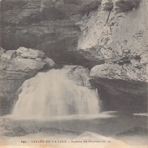 A656 Frankreich 1907 Vallee de la Loue Source du Pontet Vintage Postkarte