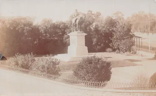 A667 Südafrika Reiterstandbild Mark Cubbon Kimberley RPPC Postkarte