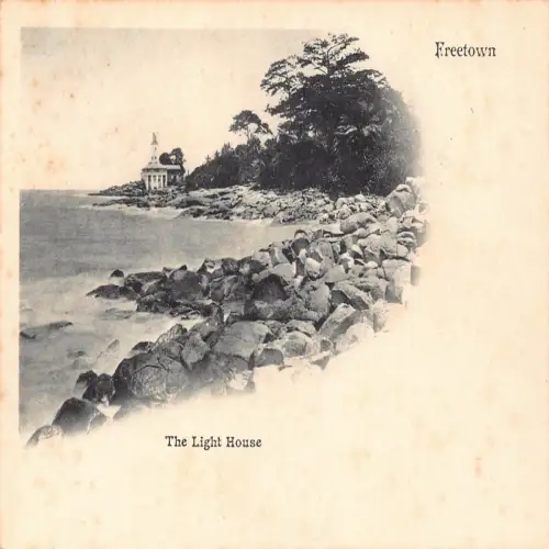 A668 Sierra Leone Freetown The Light House Vintage Postkarte