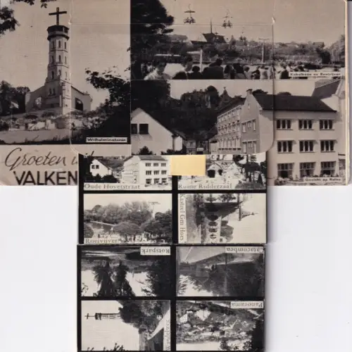 A659 Neuheit Groeten uit Valkenburg Wilhelminatoren Seilbahn Leporello Postkarte