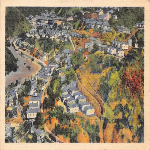 A669 Philippinen Benguet Bergbaulager Baguio Bergprovinz Vintage Postkarte