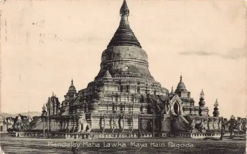 A669 Myanmar Burma Mandalay Maha Lawka Maya Hain Pagode Postkarte