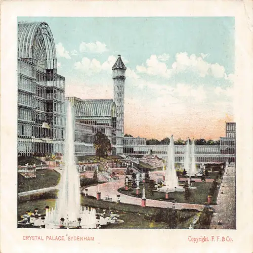 A670 England Sydenham Crystal Palace London Vintage Postkarte