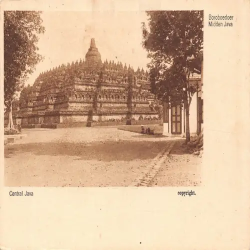 A670 Indonesien Boroböder Midden Java Vintage Postkarte