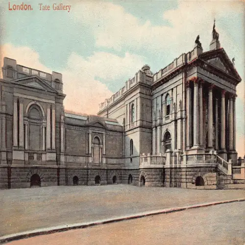 B115 England London Tate Gallery Vintage Postkarte