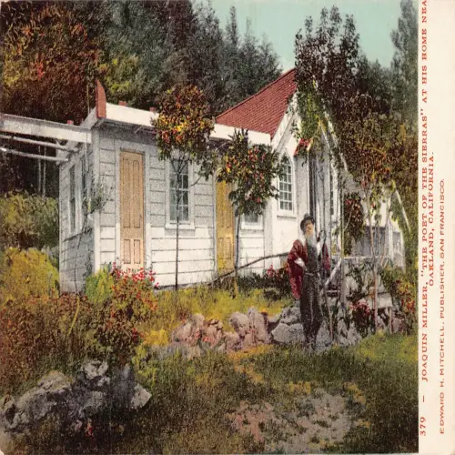 A672 US Joaquin Miller Dichter von Sierras Haus in der Nähe von Oakland Kalifornien Postkarte
