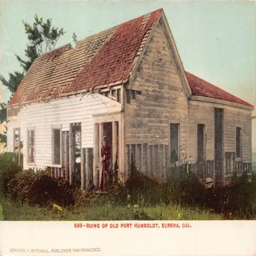A672 US Ruinen Old Fort Humboldt Eureka Kalifornien Postkarte