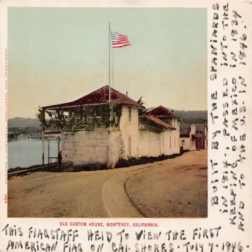 A672 US Old Custom House Monterey California Postkarte