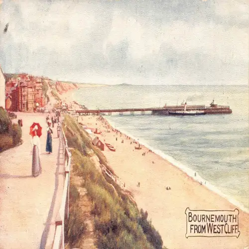 B115 England 1911 Bournemouth from West Cliff alte Postkarte