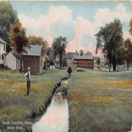A673 US South Deerfield Massachusetts Bloody Brook Postkarte