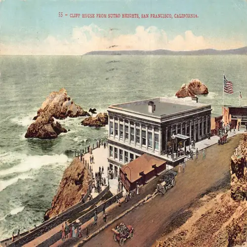 A673 US Kalifornien San Francisco 1910 Cliff House aus Sutro Heights Postkarte