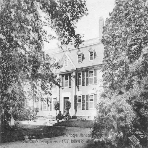 A674 US Massachusetts Hooper Mansion Danvers Vintage Postkarte