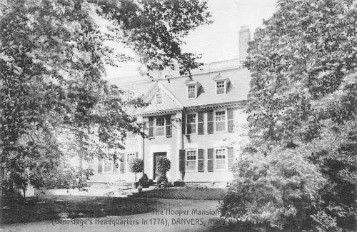 A674 US Massachusetts Hooper Mansion Danvers Vintage Postkarte