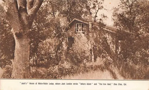 A674 US Kalifornien Glen Ellen Wake-Robin Lodge, wo Jack London Postkarte schrieb