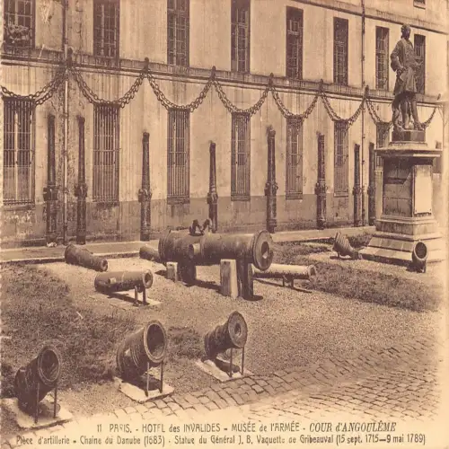 A677 Frankreich Paris Hotel des Invalides Musee de l'Armee Cour d'Angouleme Postkarte