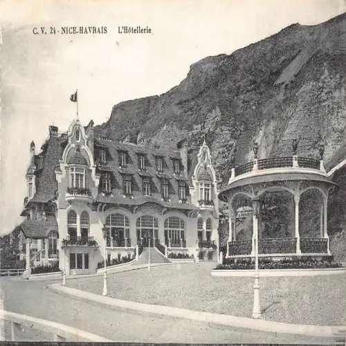 A677 Frankreich Schönes Havrais L'Hotellerie Hotel Vintage Postkarte