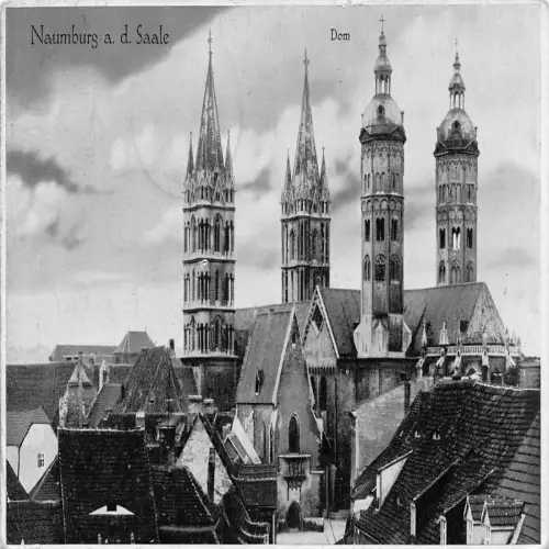 B119 Deutschland Naumburg Saale 1939 Dom Dom WWII Feldpostkarte