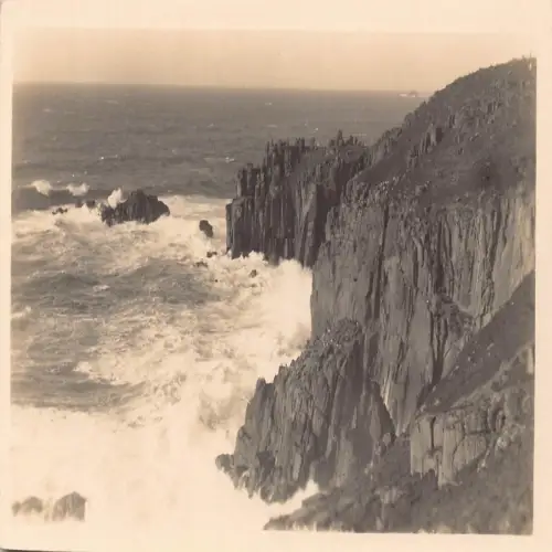 B128 England Land's End RPPC Vintage Postkarte