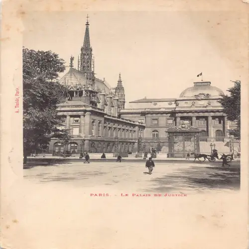 A678 Frankreich Paris Palais de Justice Vintage Postkarte