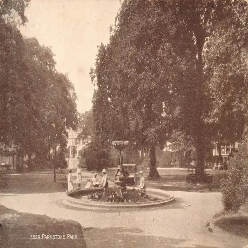 B129 England 1945 Parkstone Park Vintage Postkarte