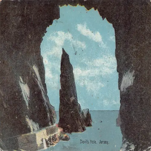 B128 England 1914 Teufelsloch Trikot Vintage Postkarte