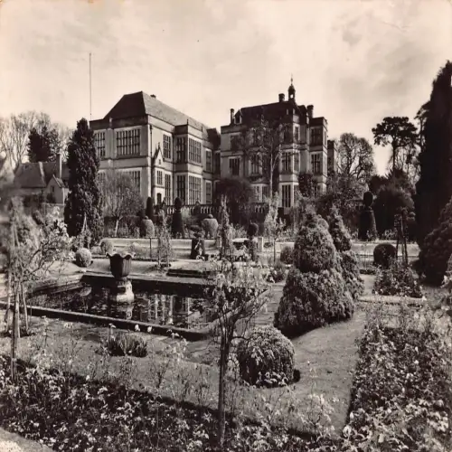 B128 England 1953 Fanhams Hall London RPPC Vintage Postkarte