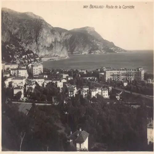 A681 Frankreich Beaulieu Route de la Corniche Vintage Postkarte