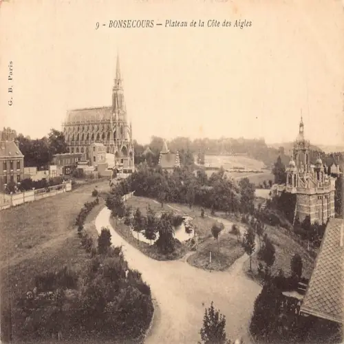 A681 Frankreich Bonsecours Plateau de Cote des Aigles Vintage Postkarte