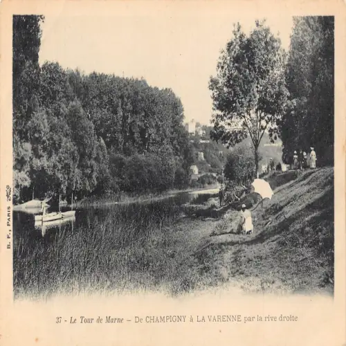 A681 Frankreich Le Tour de Marne Champigny a La Varenne par la rive droite Postkarte