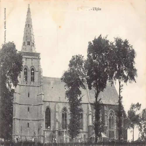 A681 Frankreich Unbekannte Kirche Vintage Postkarte