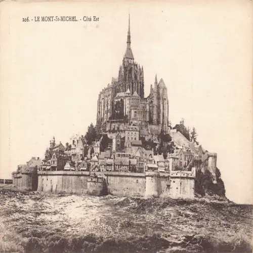A683 Frankreich Le Mont St Michel Cote Est Vintage Postkarte