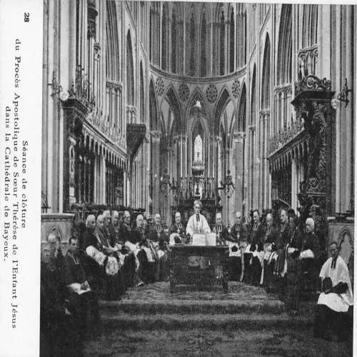 A683 Frankreich Scene de Cloture Proces Apostolique Kathedrale Bayeux Postkarte