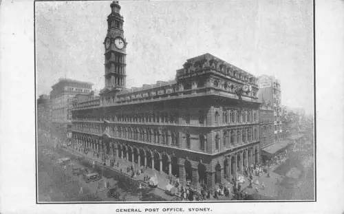 A684 Australien General Post Office Uhr Sydney Vintage Postkarte