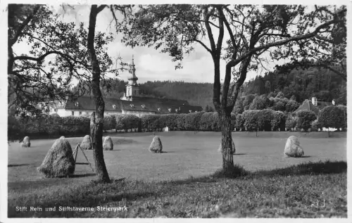 A685 Österreich 1931 Stift Rein und Stiftstaverne Steiermark Vintage Postkarte