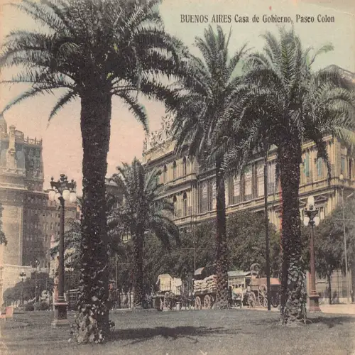 A686 Argentinien Buenos Aires Casa de Gobierno Paseo Colon Vintage Postkarte