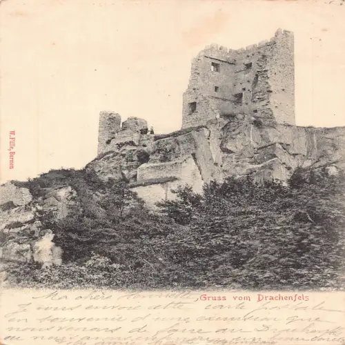 A690 Deutschland 1903 Gruss vom Drachenfels alte Postkarte