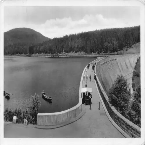 A691 Deutschland Schwarzenbach Talsperre Talsperre Talsperre RPPC Vintage Postkarte