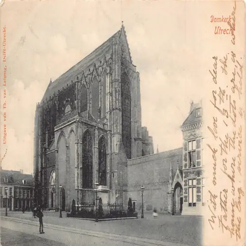 A660 Niederlande Domkerk Utrecht Kirche Vintage Postkarte
