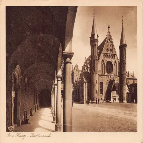 A660 Niederlande Den Haag Riddersaal Vintage Postkarte