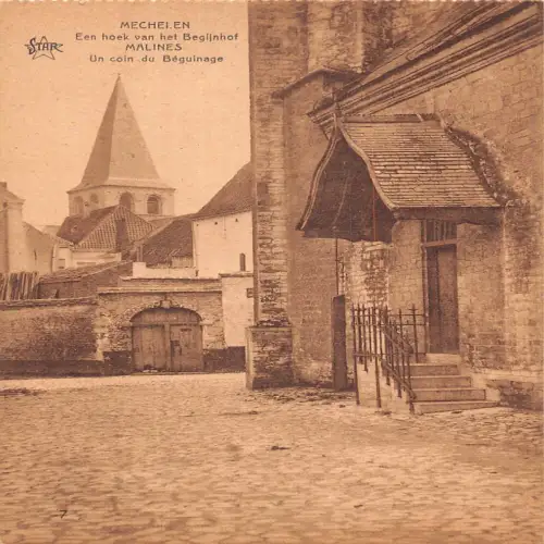 A661 Belgien Mechelen Malines Un Coin du Beginenstand Vintage Postkarte