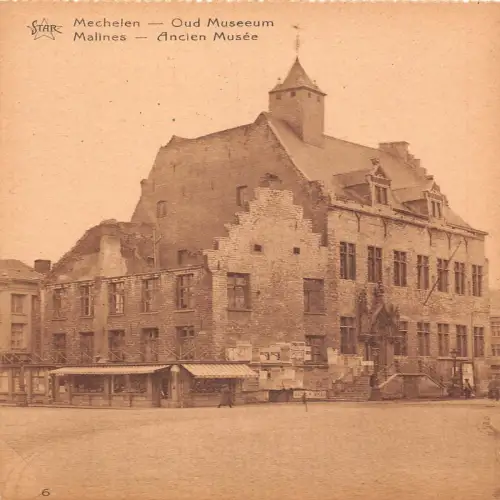 A661 Belgien Mechelen Malines Altes Museum Vintage Postkarte