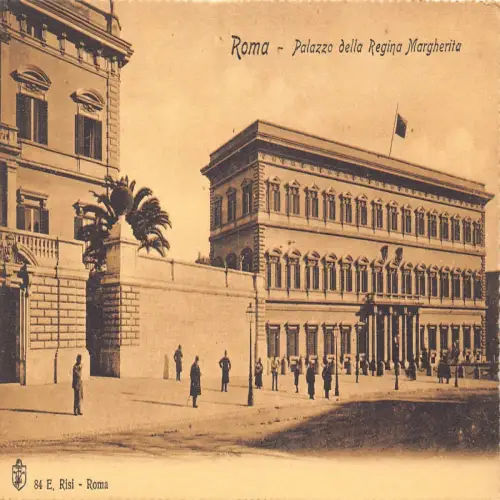 A663 Italien Rom Roma Palazzo della Regina Margherita Vintage Postkarte