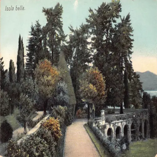 A663 Italien Isola Bella Vintage Postkarte
