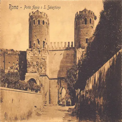 A663 Italien Rom Roma Porta Appia o S Sebastiano Vintage Postkarte