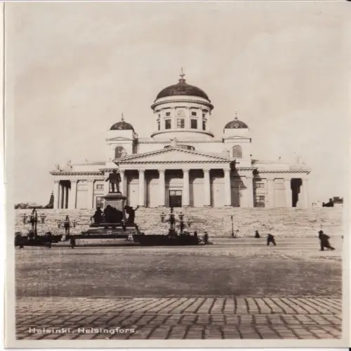A664 Finnland Helsinki Helsingfors Kirche Vintage Postkarte